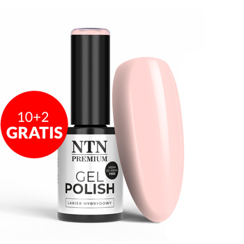 10+2gratis Lakier hybrydowy Ntn Premium Delicate French HEMA/Di-HEMA Free 5g Nr 302