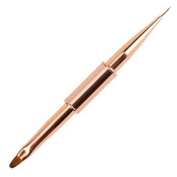 Pędzelek dwustronny do żelu 4 owalny do zdobień 7mm No Name