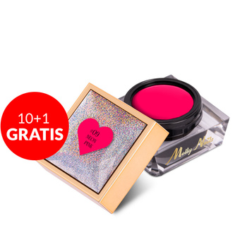 10+1gratis Pasta do zdobień Nail Art ProArt Paste Molly Nails Neon Pink HEMA/Di-HEMA Free 5g
