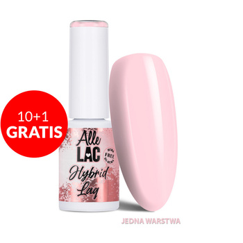 10+1gratis Lakier hybrydowy LED/UV Gel Polish Nudes N17 Delicate Pink AlleLac HEMA/Di-HEMA Free 6g