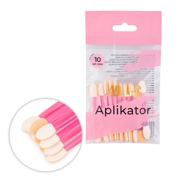 Aplikator pacynka do wcierania pyłków AlleLac różowy 10 szt