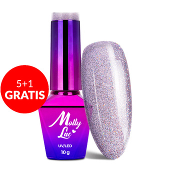 5+1gratis Lakier hybrydowy MollyLac Wedding Dream & Champagne Party Fusion 10g Nr 386