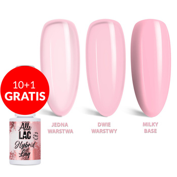 10+1gratis Lakier hybrydowy LED/UV Gel Polish Nudes N5 Sweet Dusk AlleLac HEMA/Di-HEMA Free 6g