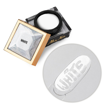 Creative Flow Color Gel  - kreatywny NailArt żel do efektu topniejących, miękkich wzorów Molly Nails White HEMA/Di-HEMA free 5 g