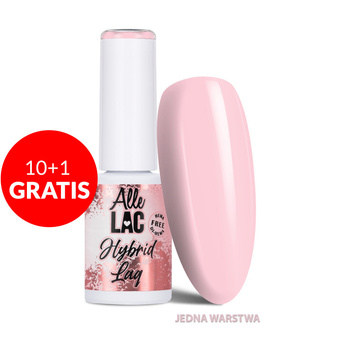 10+1gratis Lakier hybrydowy LED/UV Gel Polish Nudes N3 Silk Pink AlleLac HEMA/Di-HEMA Free 6g