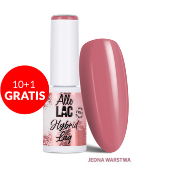 10+1gratis Lakier hybrydowy LED/UV Gel Polish Pinks PI21 Smoked Kiss AlleLac HEMA/Di-HEMA Free 6g