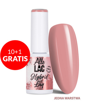 10+1gratis Lakier hybrydowy LED/UV Gel Polish Nudes N9 Dry Rose AlleLac HEMA/Di-HEMA Free 6g