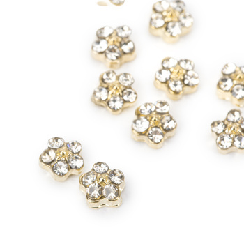 Ozdoby do paznokci kwiatki 3D Molly Nails K1117 10 szt