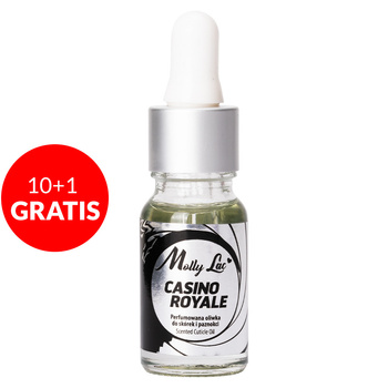 10+1gratis Oliwka perfumowana do paznokci Casino Royale MollyLac Nail & Cuticle Oil 10 ml