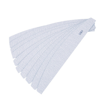 Nakładki ścierne zamienne do pilnika metalowego łódka półksiężyc (kolor zebra) gradacja 180 10szt