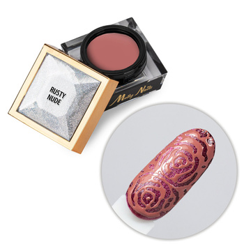 Creative Flow Color Gel  - kreatywny NailArt żel do efektu topniejących, miękkich wzorów Molly Nails Rusty Nude HEMA/Di-HEMA free 5 g