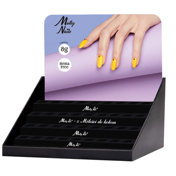 Ekspozytor na 45 lakierów hybrydowych Molly Nails 8g - pusty