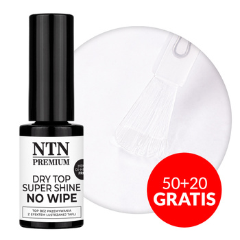 50+20gratis DRY TOP SUPER SHINE top no wipe NTN Premium HEMA/Di-HEMA Free Clear 5 g