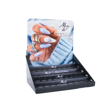 Ekspozytor na 45 lakierów hybrydowych 5 ml MollyLac – pusty edycja Zima