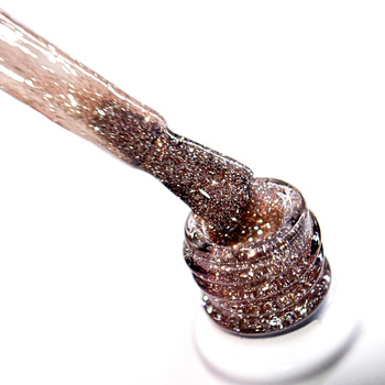 Lakier hybrydowy Molly Nails Flashing Lights Bitter Brown HEMA/Di-HEMA Free 8g Nr 564