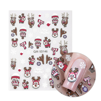 Naklejki do paznokci samoprzylepne świąteczne Molly Nails QJK- 5D146