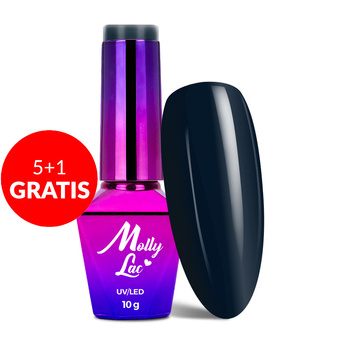 5+1gratis Lakier hybrydowy MollyLac Rest & Relax Zen 10g Nr 90