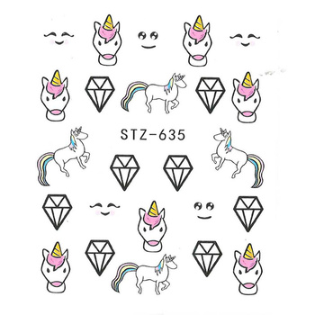 Naklejki Wodne Do Paznokci unicorn STZ-635