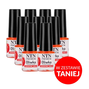 100sztuk Oliwka do skórek i paznokci NTN o zapachu czerwonego jabłka 5 ml Nr 22