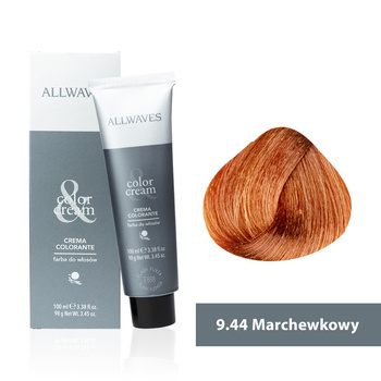 Farba do włosów Allwaves Cream Color marchewkowy 9.44 100 ml