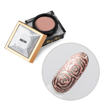 Creative Flow Color Gel  - kreatywny NailArt żel do efektu topniejących, miękkich wzorów Molly Nails Mocha HEMA/Di-HEMA free 5 g