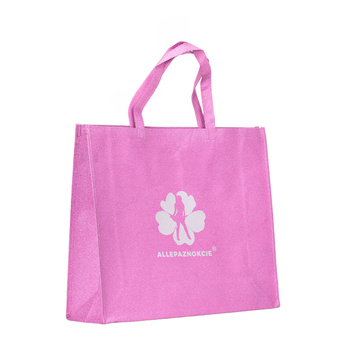 Torba na zakupy różowa Allepaznokcie