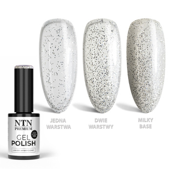 Lakier hybrydowy LED/UV Gel Polish Whites Nr 477 Limited Edition NTN Premium HEMA/Di-HEMA Free 5g