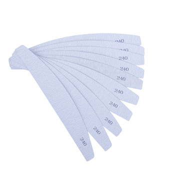 Nakładki ścierne zamienne do pilnika metalowego łódka półksiężyc (kolor zebra) gradacja 240 10szt