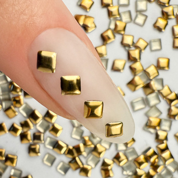 ShinePins gładkie ćwieki błyskotki ozdoby do paznokci kwadratowe large NTN Premium Nr 3 5g