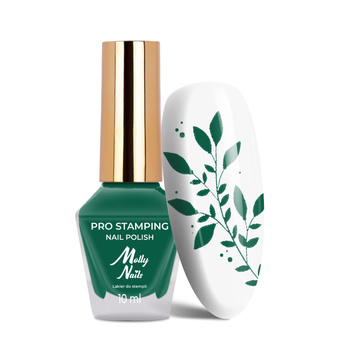 Lakier do stempli i stampingu Molly Nails PRO Stamping Green Nr 12 10ml