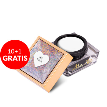 10+1gratis Pasta do zdobień Nail Art ProArt Paste Molly Nails White HEMA/Di-HEMA Free 5g