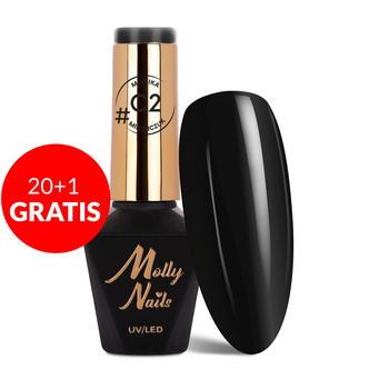 20+1gratis Lakier hybrydowy Molly Nails Classic by Monika Mielniczuk HEMA/Di-HEMA free 8g Nr C2