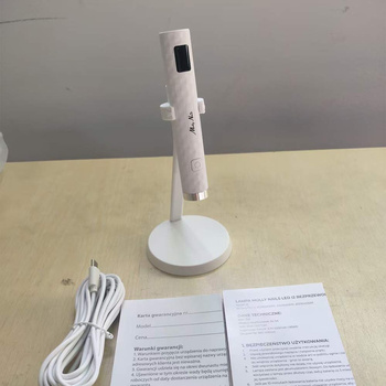 Lampa do paznokci LED 3W Molly Nails do lakierów hybrydowych żeli i akrylożeli bezprzewodowa biała I2