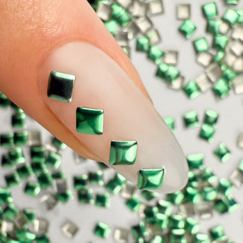 ShinePins gładkie ćwieki błyskotki ozdoby do paznokci kwadratowe large NTN Premium Nr 10 5g