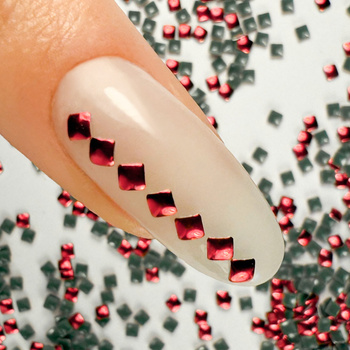 ShinePins gładkie ćwieki błyskotki ozdoby do paznokci kwadratowe mini NTN Premium Nr 5 5g