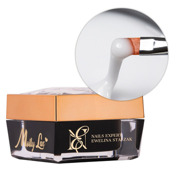 Samopoziomujący mleczny żel budujący self-leveling builder gel LED/UV Freeze Easy MollyLac by Ewelina Staszak HEMA/Di-HEMA Free 50g