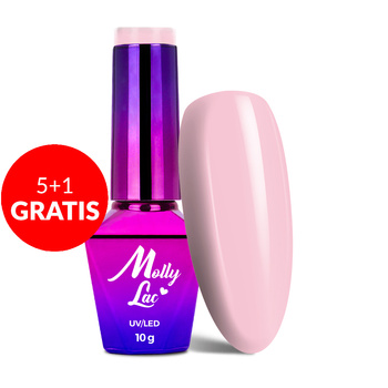 5+1gratis Lakier hybrydowy MollyLac Fancy Fashion Affection 10g Nr 330