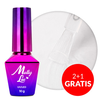 2+1gratis Top nawierzchniowy matujący no wipe bez przemywania MollyLac Matte Me Clear 10g