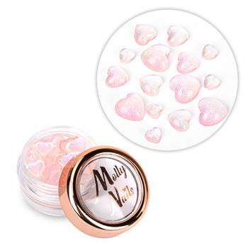 Ozdoba do paznokci serca 3D Molly Nails Nr 2 40szt
