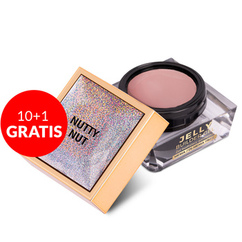 10+1gratis Budujący gęsty żel twardy galaretka Jelly Builder Gel Molly Nails Nutty Nut HEMA/Di-HEMA Free 50g