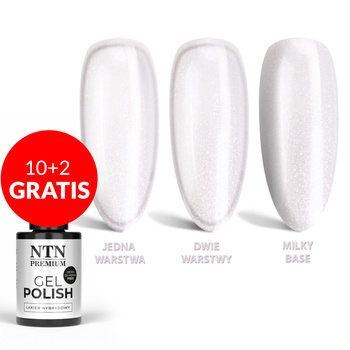 10+2gratis Lakier hybrydowy LED/UV Gel Polish Whites Nr 474 Limited Edition NTN Premium HEMA/Di-HEMA Free 5g