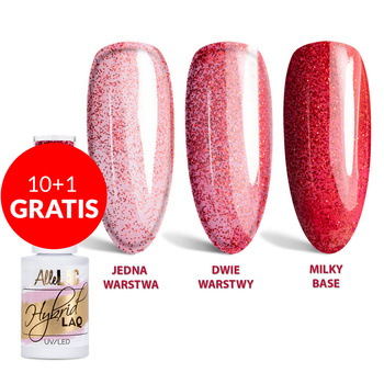 10+1gratis Lakier hybrydowy LED/UV Gel Polish Nr 222 Limited Edition AlleLac 5g