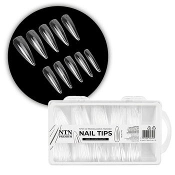 Tipsy do szybkiego przedłużania paznokci Nail Tips NTN Premium szpic 100 szt
