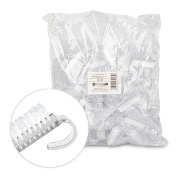 Szczoteczka do manicure i pyłu mała przezroczysta 100szt