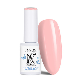 Lakier hybrydowy LED/UV Gel Polish Molly Nails by Ewelina Staszak Talizman T9 Kwarc różowy HEMA/Di-HEMA Free 7g