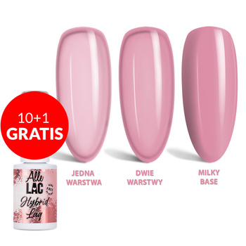 10+1gratis Lakier hybrydowy LED/UV Gel Polish Pinks Mocha Rose AlleLac HEMA/Di-HEMA Free 6g