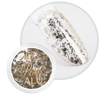 Pyłek do paznokci metaliczne MollyLac Płatki Alu 0,2 g Nr 9