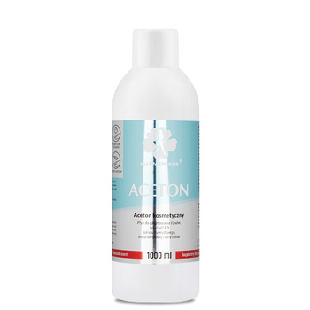 Aceton kosmetyczny zapachowy płyn do usuwania lakierów hybrydowych, akrylu 1000 ml