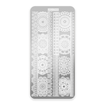 Blaszka do stempli ze wzorkami ZG-L006