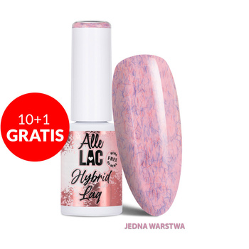 10+1gratis Lakier hybrydowy LED/UV Gel Polish Pinks Rose Fluff AlleLac HEMA/Di-HEMA Free 6g